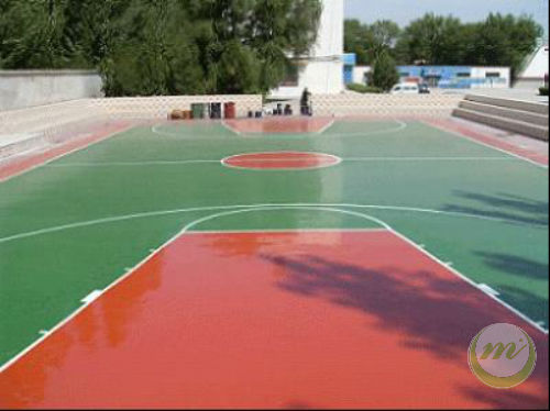 聚氨酯球场地坪工艺流程